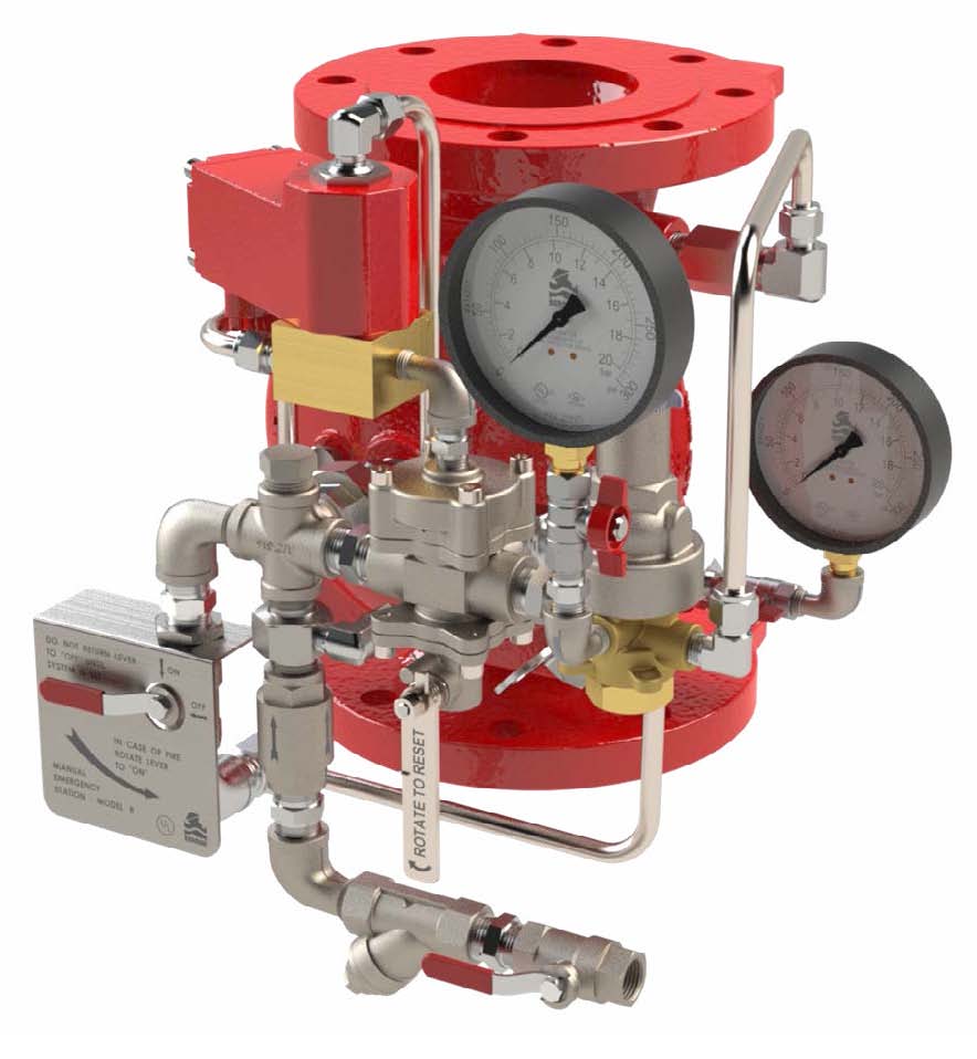 FP 400E-2MC Pressure-Reducing and Electrically-Controlled Deluge Valve Combination