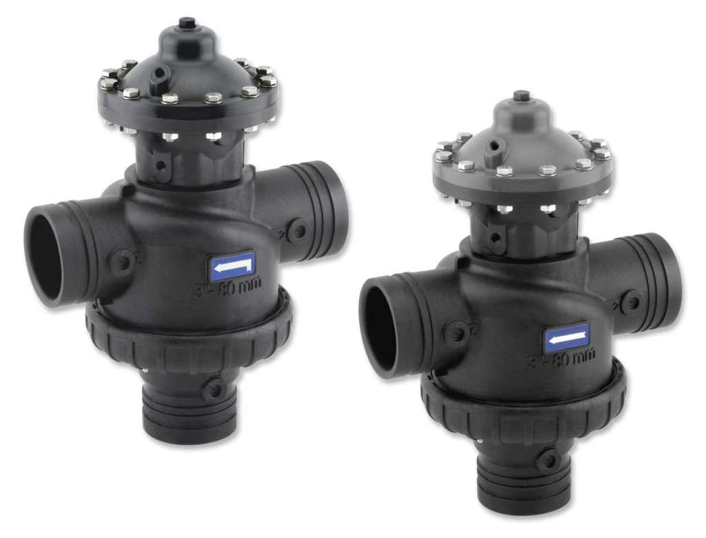 350-3 x 3-P Plastic Double Chamber Filter Back Wash Valve