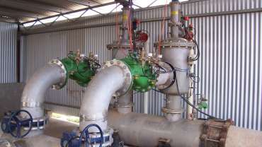 pressure sustaining/reducing valves in irrigation a pump station