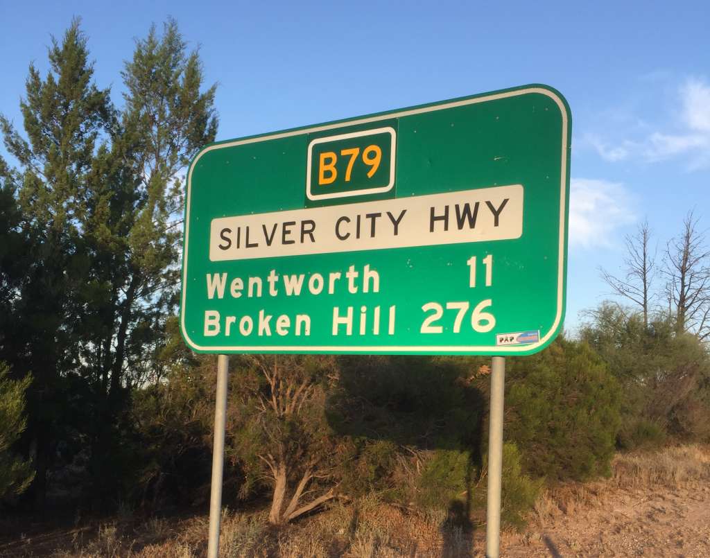 Road Sign - Silver City HWY